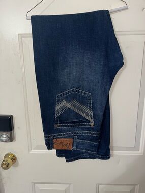 Rock Revival Men's Dark Indigo Bootcut Jeans